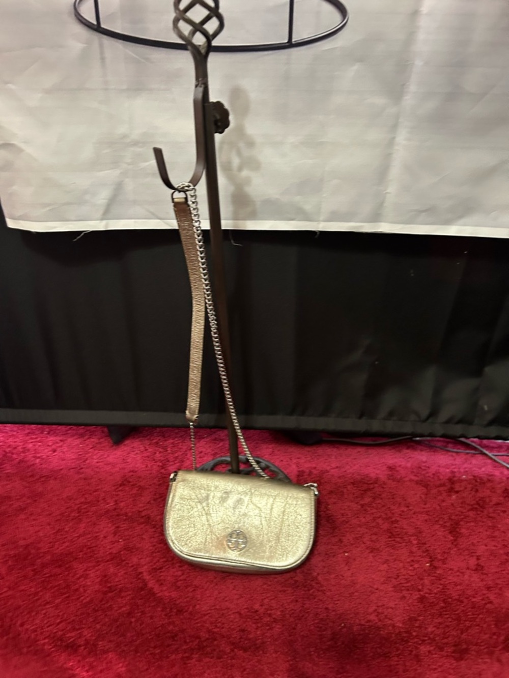 Tory Burch gold crossbody purse